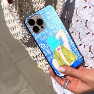 Etui Black Case Glass Hipster Babe do HUAWEI NOVA 7SE Girl Power ST_HIB113