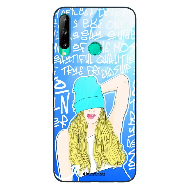 Etui Black Case Glass Hipster Babe do HUAWEI P40 LITE E Girl Power ST_HIB113