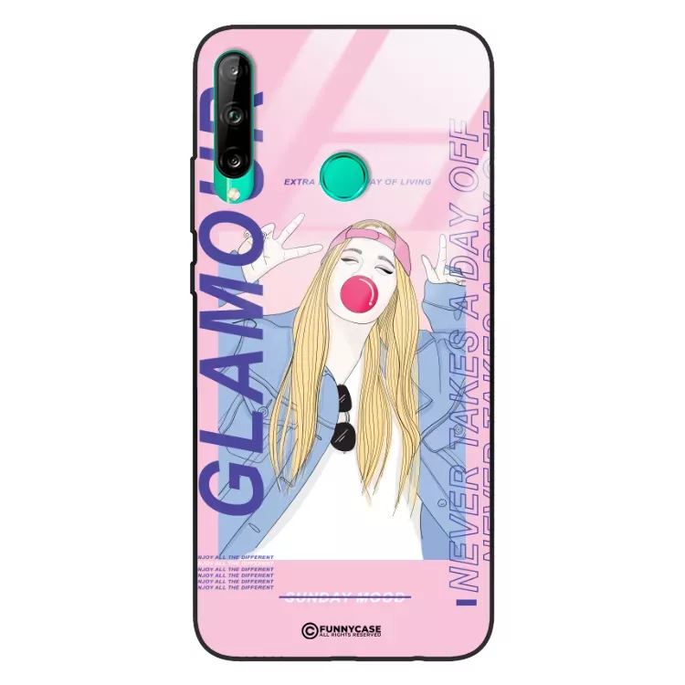 Etui Black Case Glass Hipster Babe do HUAWEI Y7P 2020 Glamour ST_HIB118