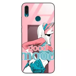 Etui Black Case Glass Hipster Babe do HUAWEI Y9 2019 Glamour ST_HIB123
