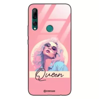 Etui Black Case Glass Hipster Babe do HUAWEI Y9 PRIME 2019 Glamour Queen ST_HIB100