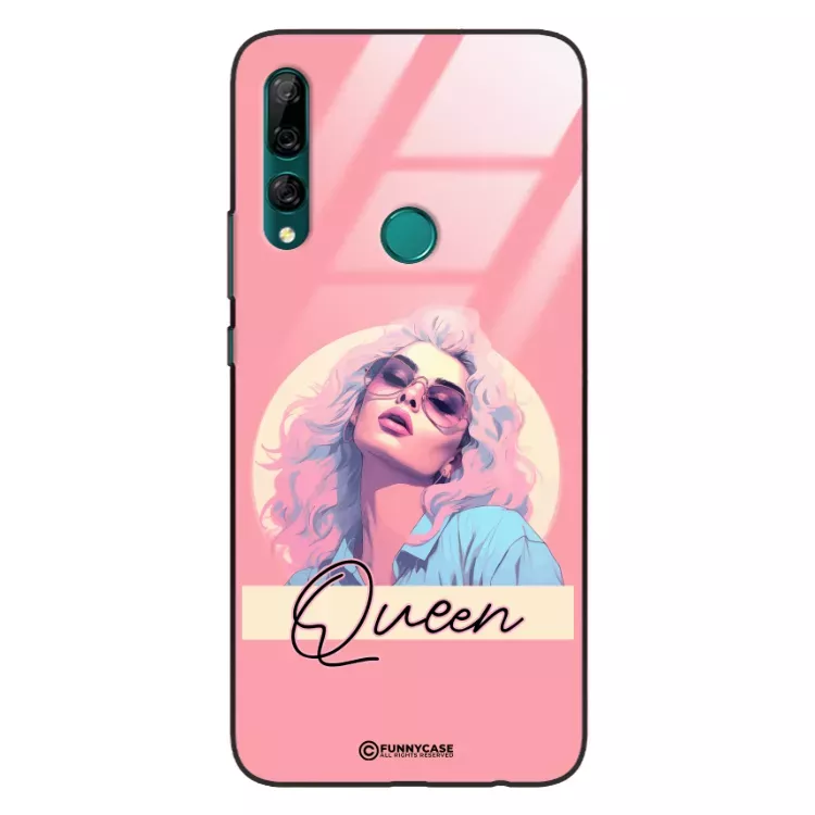 Etui Black Case Glass Hipster Babe do HUAWEI Y9 PRIME 2019 Glamour Queen ST_HIB100