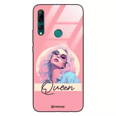 Etui Black Case Glass Hipster Babe do HUAWEI Y9 PRIME 2019 Glamour Queen ST_HIB100