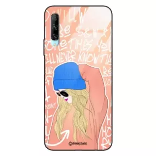 Etui Black Case Glass Hipster Babe do HUAWEI Y9S Lifestyle ST_HIB114