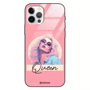 Etui Black Case Glass Hipster Babe do APPLE IPHONE 12 PRO Glamour Queen ST_HIB100