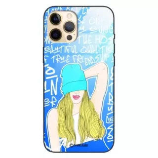 Etui Black Case Glass Hipster Babe do APPLE IPHONE 12 PRO MAX Girl Power ST_HIB113