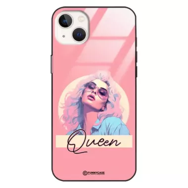 Etui Black Case Glass Hipster Babe do APPLE IPHONE 14 PLUS Glamour Queen ST_HIB100