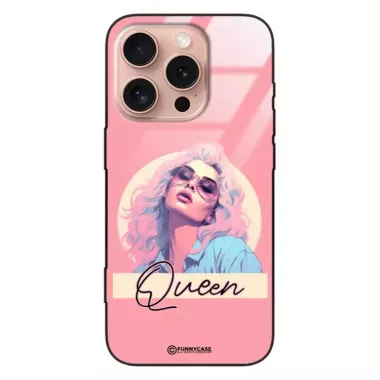 Etui Black Case Glass Hipster Babe do APPLE IPHONE 16 PRO Glamour Queen ST_HIB100