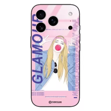 Etui Black Case Glass Hipster Babe do APPLE IPHONE 17 PRO Glamour ST_HIB118