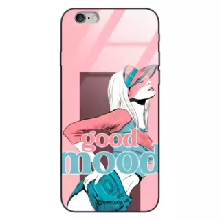 Etui Black Case Glass Hipster Babe do APPLE IPHONE 6 Glamour ST_HIB123