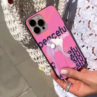 Etui Black Case Glass Hipster Babe do APPLE IPHONE X Chill Vibe ST_HIB122