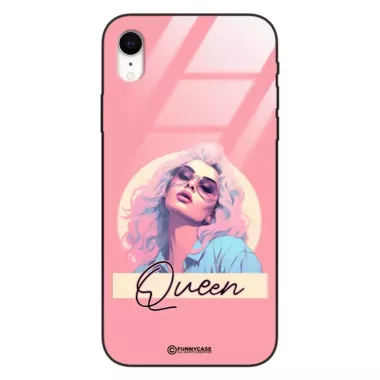 Etui Black Case Glass Hipster Babe do APPLE IPHONE XR Glamour Queen ST_HIB100