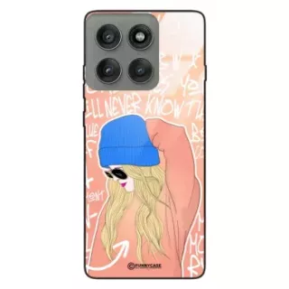 Etui Black Case Glass Hipster Babe do MOTOROLA EDGE 60 PRO 5G Lifestyle ST_HIB114