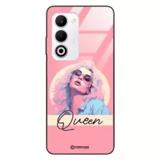 Etui Black Case Glass Hipster Babe do OPPO A5 5G Glamour Queen ST_HIB100