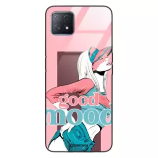 Etui Black Case Glass Hipster Babe do OPPO A72 5G Glamour ST_HIB123