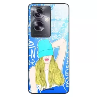 Etui Black Case Glass Hipster Babe do OPPO A79 5G Girl Power ST_HIB113