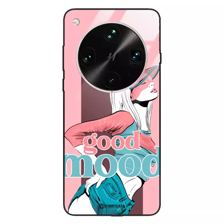 Etui Black Case Glass Hipster Babe do OPPO FIND X8 ULTRA 5G Glamour ST_HIB123