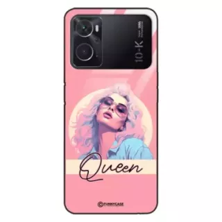 Etui Black Case Glass Hipster Babe do OPPO K10 PRO 5G Glamour Queen ST_HIB100