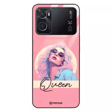 Etui Black Case Glass Hipster Babe do OPPO K10 PRO 5G Glamour Queen ST_HIB100