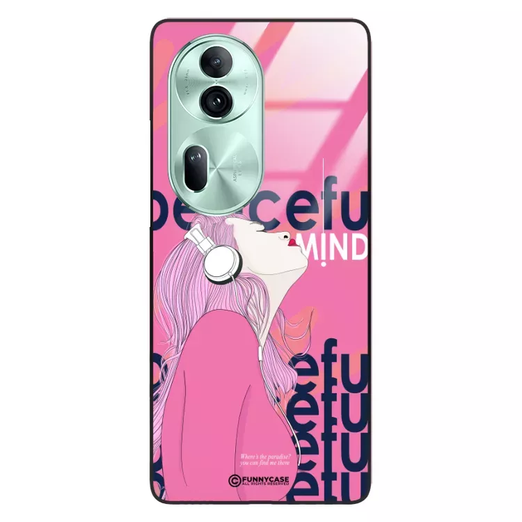 Etui Black Case Glass Hipster Babe do OPPO RENO 11 5G Chill Vibe ST_HIB122