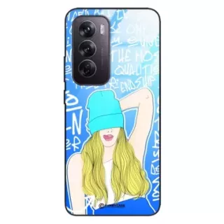 Etui Black Case Glass Hipster Babe do OPPO RENO 12 PRO 5G Girl Power ST_HIB113
