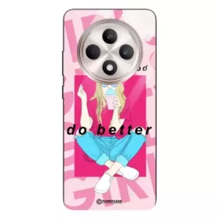 Etui Black Case Glass Hipster Babe do OPPO RENO F27 Styl Fashion ST_HIB117