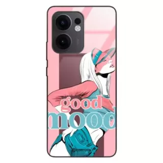 Etui Black Case Glass Hipster Babe do OPPO RENO 13F 4G Glamour ST_HIB123