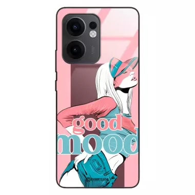 Etui Black Case Glass Hipster Babe do OPPO RENO 13F 4G Glamour ST_HIB123