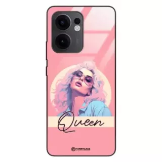 Etui Black Case Glass Hipster Babe do OPPO RENO 13F 5G Glamour Queen ST_HIB100