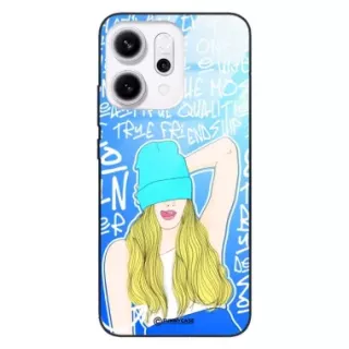 Etui Black Case Glass Hipster Babe do OPPO RENO 14 5G Girl Power ST_HIB113