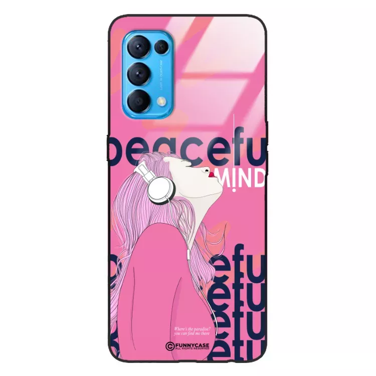 Etui Black Case Glass Hipster Babe do OPPO RENO 5 Chill Vibe ST_HIB122