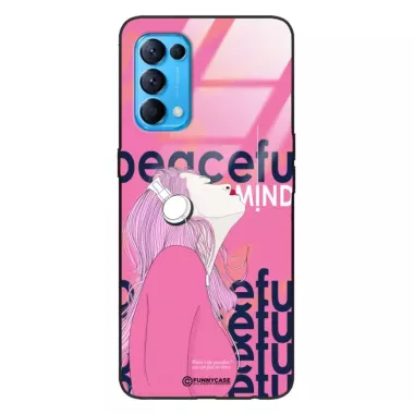 Etui Black Case Glass Hipster Babe do OPPO RENO 5 Chill Vibe ST_HIB122