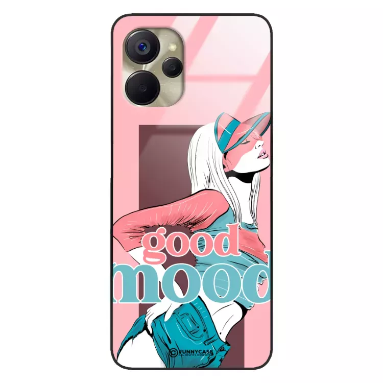 Etui Black Case Glass Hipster Babe do REALME 10 5G Glamour ST_HIB123