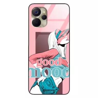 Etui Black Case Glass Hipster Babe do REALME 10 5G Glamour ST_HIB123