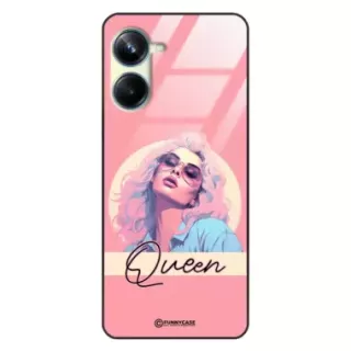Etui Black Case Glass Hipster Babe do REALME 10 PRO 5G Glamour Queen ST_HIB100