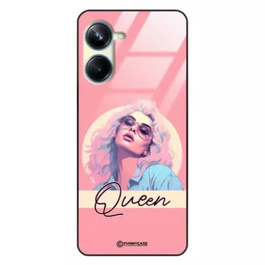 Etui Black Case Glass Hipster Babe do REALME 10 PRO 5G Glamour Queen ST_HIB100