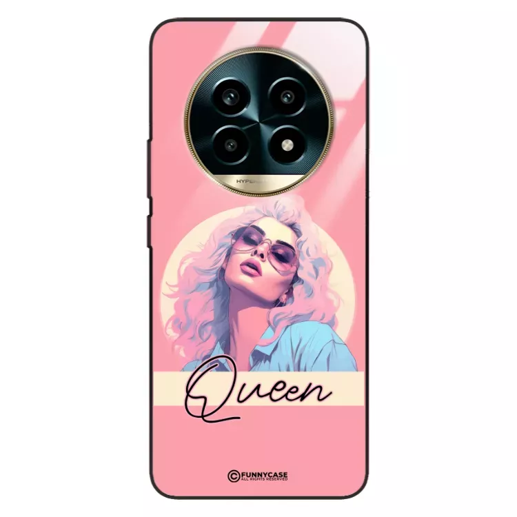 Etui Black Case Glass Hipster Babe do REALME 13 PRO 5G Glamour Queen ST_HIB100
