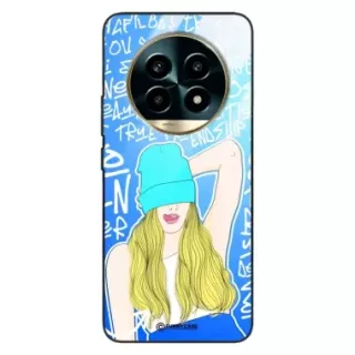 Etui Black Case Glass Hipster Babe do REALME 13 PRO PLUS Girl Power ST_HIB113