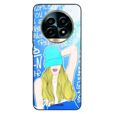 Etui Black Case Glass Hipster Babe do REALME 13 PRO PLUS Girl Power ST_HIB113