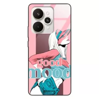 Etui Black Case Glass Hipster Babe do REALME 15 5G Glamour ST_HIB123