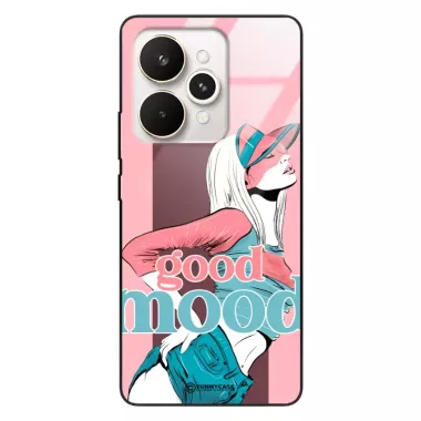 Etui Black Case Glass Hipster Babe do REALME 15 5G Glamour ST_HIB123