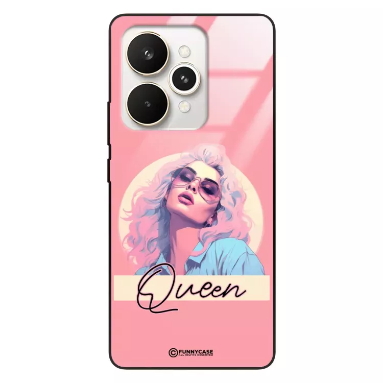 Etui Black Case Glass Hipster Babe do REALME 15 PRO 5G Glamour Queen ST_HIB100