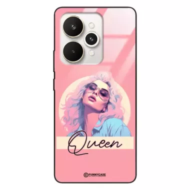 Etui Black Case Glass Hipster Babe do REALME 15 PRO 5G Glamour Queen ST_HIB100