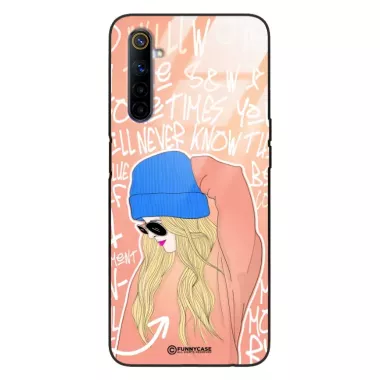 Etui Black Case Glass Hipster Babe do REALME 6 Lifestyle ST_HIB114