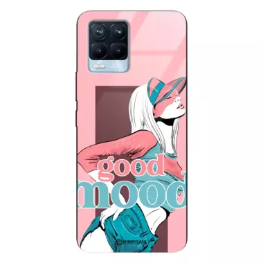 Etui Black Case Glass Hipster Babe do REALME 8 Glamour ST_HIB123