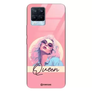 Etui Black Case Glass Hipster Babe do REALME 8 PRO Glamour Queen ST_HIB100