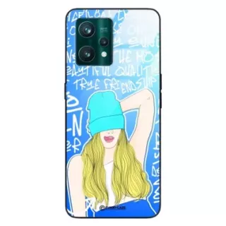 Etui Black Case Glass Hipster Babe do REALME 9 PRO PLUS Girl Power ST_HIB113