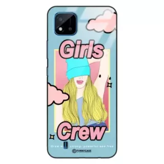 Etui Black Case Glass Hipster Babe do REALME C11 2021 Girl Power Pop Art. ST_HIB115