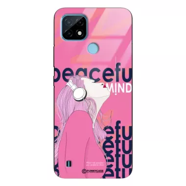 Etui Black Case Glass Hipster Babe do REALME C21 Chill Vibe ST_HIB122