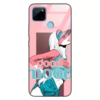 Etui Black Case Glass Hipster Babe do REALME C21Y Glamour ST_HIB123